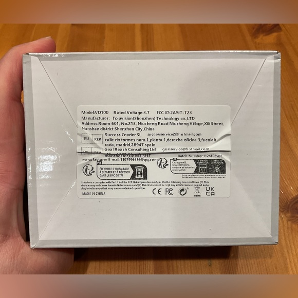 MINI DOORBELL CAMERA SYSTEM NEW HD WIFI SPEAKER NIGHT VISION GRAY CAPTURE IMAGES - Picture 4 of 8